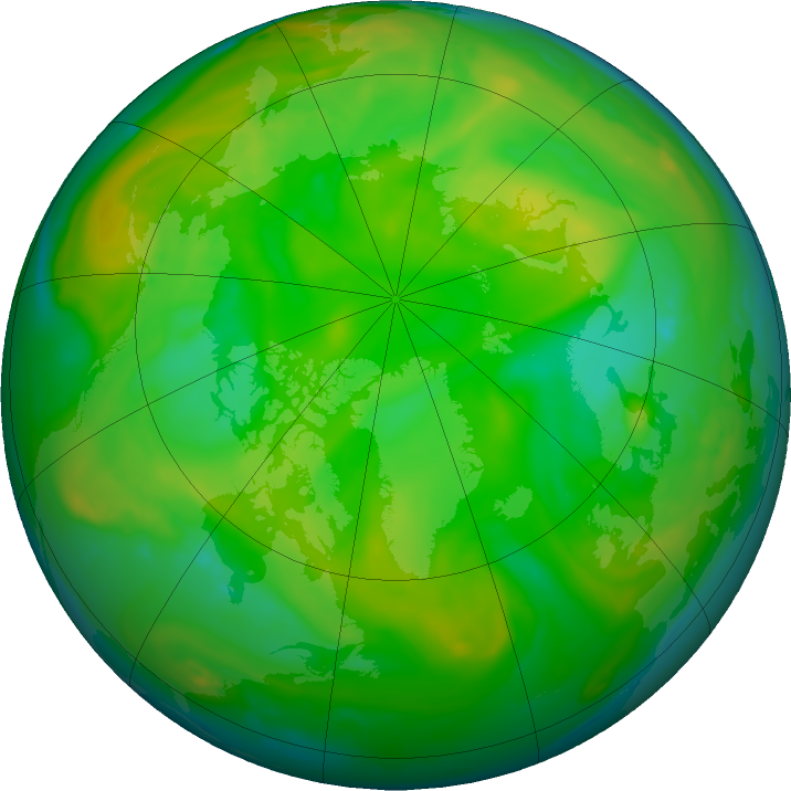 Arctic ozone map for 17 June 2020